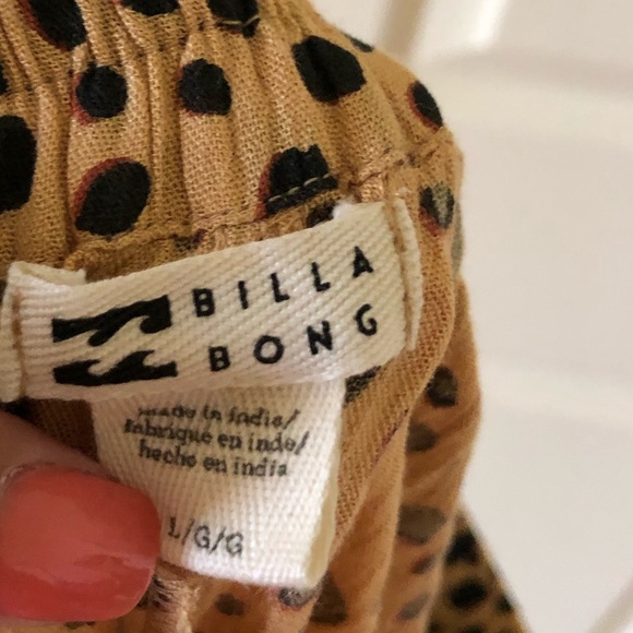 NWOT large billabong animal print pants - Picture 6 of 7